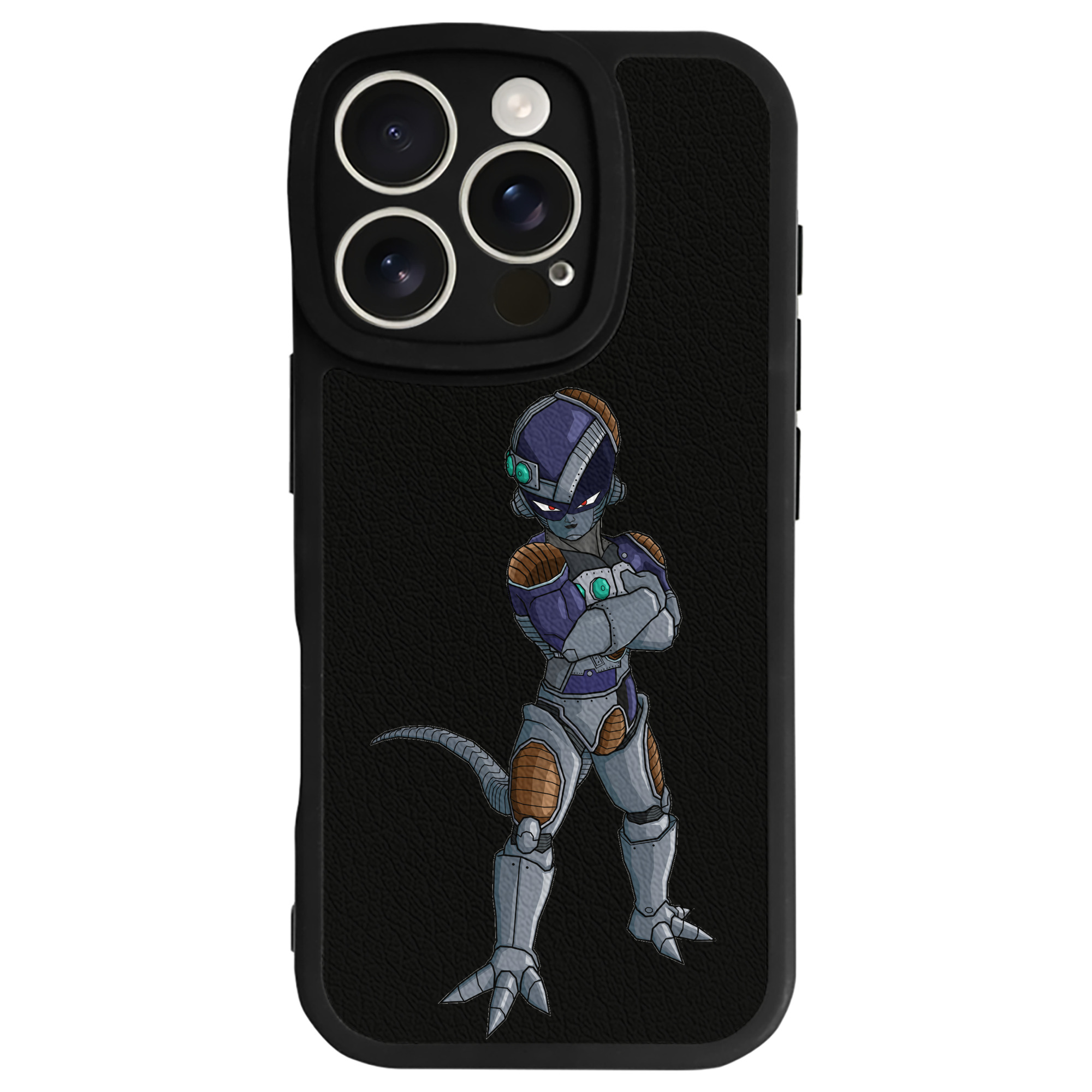 （画像用） ドラゴンボール フリーザ DRAGON BALL Frieza 【iPhone 16シリーズ対応】シリコンスマホケース（レザー調） 材質：シリコン